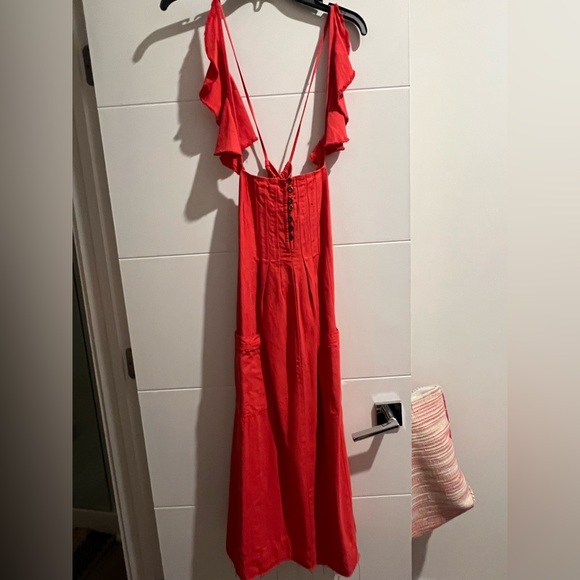 Pilcro Flutter Sleeve Midi Dress - Picture 2 of 3